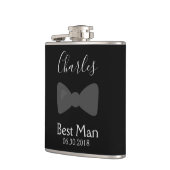 Beste Man Bachelor Party Bow Stropdas Heupfles (Links)