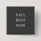 BESTE MAN BADGE BUTTON BRUILOFT BACHELOR (Voorkant)