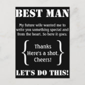 Beste man bedankt briefkaart (Voorkant)