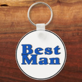 Beste man (blauw) sleutelhanger (Voorkant)