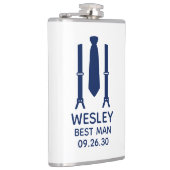 Beste Man Blauwe Das Heupfles (Rechts)