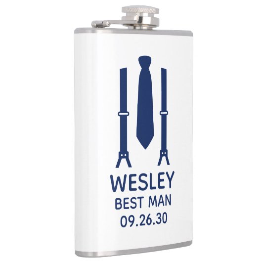 Beste Man Blauwe Das Heupfles (Rechts)