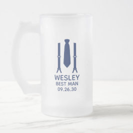 Beste Man Blauwe Das Matglas Bierpul