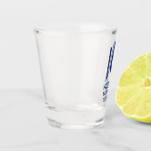 Beste Man Blauwe Das Shot Glas (Links)
