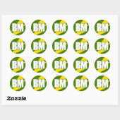 Beste man (BM) Ronde Sticker (Vel)