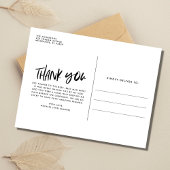 Beste man bruiloft foto dank u briefkaart