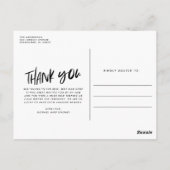 Beste man bruiloft foto dank u briefkaart (Achterkant)