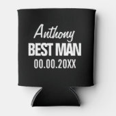 Beste Man bruiloft gunst koelbox voor bruidsjonker Blikjeskoeler (Voorkant)