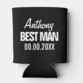 Beste Man bruiloft gunst koelbox voor bruidsjonker Blikjeskoeler (Achterkant)