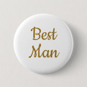 Beste man bruiloft ronde button 5,7 cm (Voorkant)