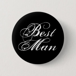Beste Man Button in het zwart