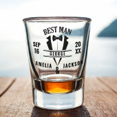 Beste Man Custom Tuxedo Wedding Favoriet Schot gla Shot Glas