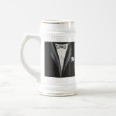 Beste man Dank je cadeau - Tuxedo Sjabloon Bierpul (Links)