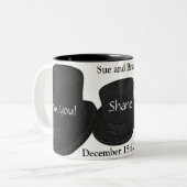 Beste man Dank je cadeau - Twee toonaangevende Mok (Voorkant links)