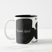 Beste man Dank je cadeau - Twee toonaangevende Mok (Links)