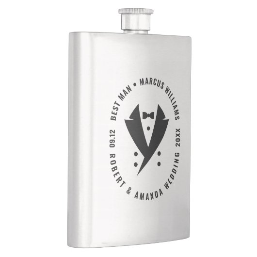 Beste man Elegant Tuxedo bruiloft Flacon (Rechts)