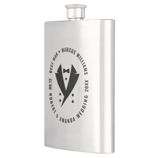 Beste man Elegant Tuxedo bruiloft Flacon (Links)