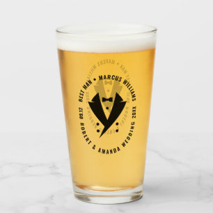 Beste man Elegant Tuxedo bruiloft Glas