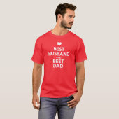 Beste man en beste vader t-shirt (Voorkant volledig)