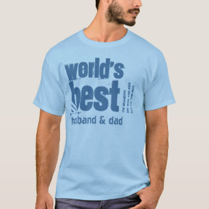 Beste man en pap X10 ter wereld T-shirt