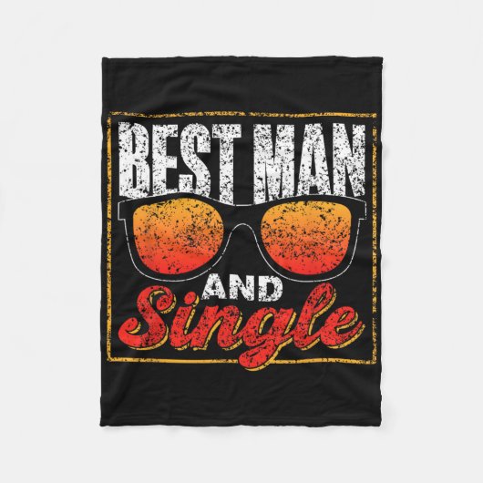 Beste Man en Single Team Party Bruid Bachelo Fleece Deken (Voorkant)