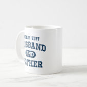 Beste man en vader Apron ter wereld Koffiemok (Voorkant links)