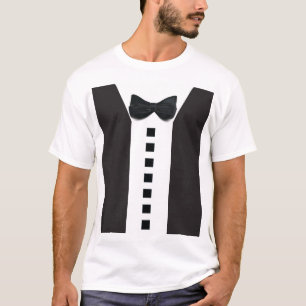 Beste man Funny Tuxedo 🎩 Minimalistisch Elegant T-shirt