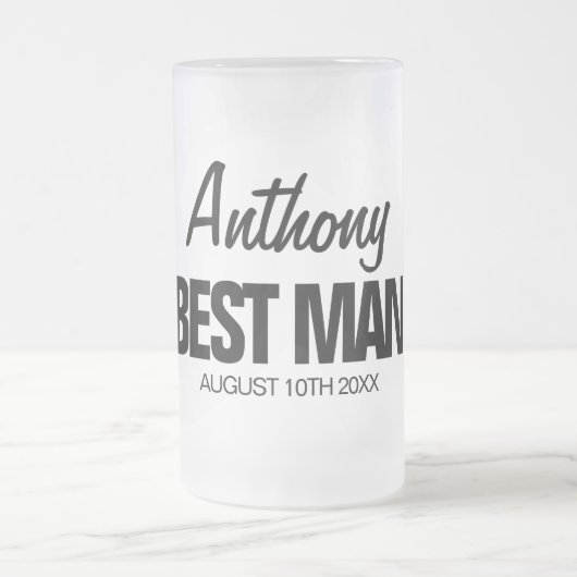 Beste man, gepersonaliseerd cadeau voor mok van gl (Center)