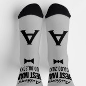 Beste Man gepersonaliseerde bruiloft gunst sokken  (Top)