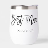 Beste man geschenk naam zwart kalligrafie (Links)