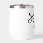 Beste man geschenk naam zwart kalligrafie (Voorkant)