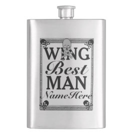 Beste Man Gift Flask! Van Groom. Naam toevoegen! Flacon
