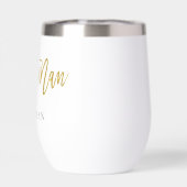 Beste Man Gift Naam Goud & Zwart (Achterkant)