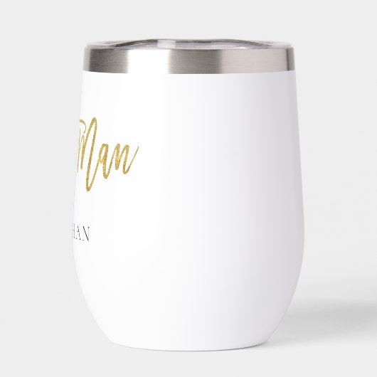 Beste Man Gift Naam Goud & Zwart (Achterkant)