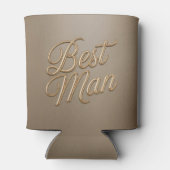 Beste Man Gouden Schrift Blikje Koeler (Achterkant)
