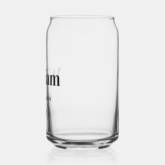 Beste man Groomsman Bruiloft Blikvorm Glas (Links)