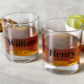 Beste man Groomsman Bruiloft Whisky Glas