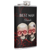 Beste man groomsmen cadeau bruiloft gunst heupfles (Rechts)