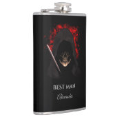 Beste man groomsmen cadeau bruiloft gunst kolf heupfles (Rechts)