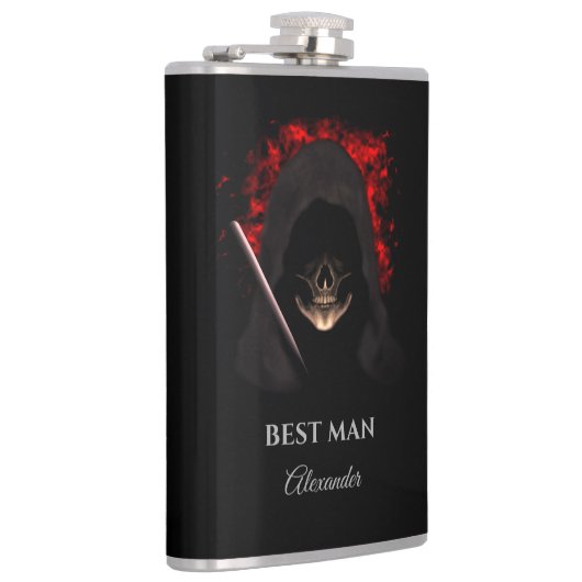 Beste man groomsmen cadeau bruiloft gunst kolf heupfles (Rechts)