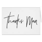 Beste man Hartelijk dank Bedankt Man kaart (Voorkant Horizontaal)