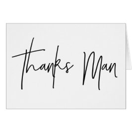 Beste man Hartelijk dank Bedankt Man kaart