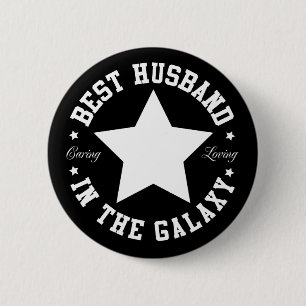 Beste man in de melkweg ronde button 5,7 cm