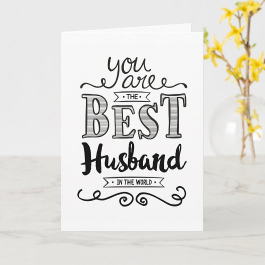 Beste man in de wereld kaart (Gele Bloem)