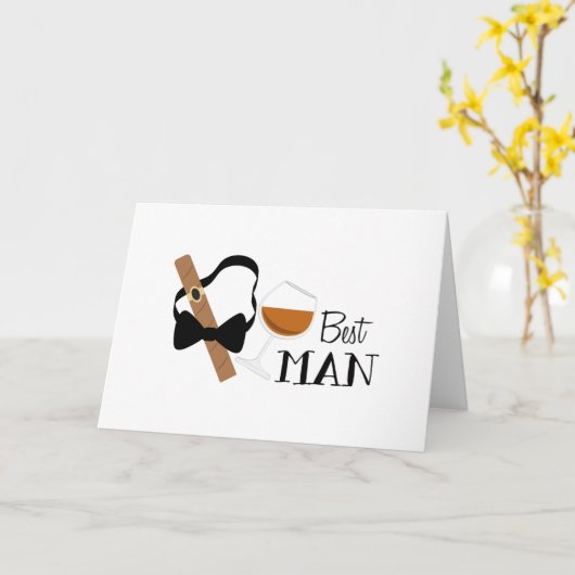 Beste man kaart (Gele Bloem)