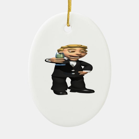 Beste man keramisch ornament (Voorkant)