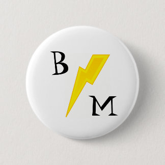 Beste Man Lightning Bolt Pin Ronde Button 5,7 Cm