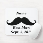 Beste man Mustache Mousepad Muismat (Met muis)