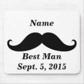 Beste man Mustache Mousepad Muismat (Voorkant)