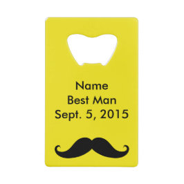 Beste Man Mustache & Suit Credit Kaart Bottle Open Creditkaart Flessenopener